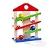 Kugel aus  günstig Kaufen-Eichhorn 100002025 Kugelbahn-Haus, 4-teilig, bunte Rollbahn aus Holz mit Glocke und drei Kugeln Lindenholz, Motorikspielzeug für Kinder ab 1 Jahr, Größe: 25 x 34 cm