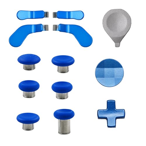 Image of 13 in 1 Elite Controller Paddles for Xbox Elite Series 2 Component Set for Xbox Elite Series 2 Core Controllers with 6 Metal Thumbsticks & Tool, 2 D-Pads, 4 Paddles (Blue)