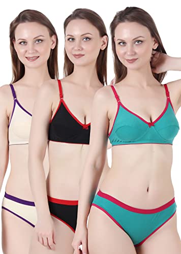 Image of Love Maker | Lingerie Set for Women | Bra Panty Set for Women | Undergarments for Women Bra Panty | Innerwear for Women | Non Padded Bra for Women | Cotton Bra Panty for Women Daily use.