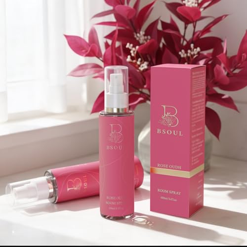Image of BSOUL Air Freshener Spray 100 ML Pack Of 2 Rose | Calming Floral Room & Nature Inspired Fragrance for Car Non-Toxic & Long-Lasting Room Freshener
