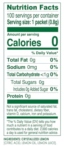 TRUE LEMON Water Enhancer, Bulk Dispenser, 100 Count, 0 Calorie Drink Mix Packets - image 2
