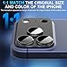 Suoman for iPhone 17 Pro Camera Lens Protector, [All-in-one Frosted] [Strong-Adhesion] Metal Frame Tempered Glass Camera Lens Cover -Black