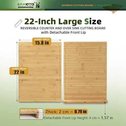 Tabla de cortar BAMOTTO CRAFTBAMBOO 15.8x22 pulgadas miniatura 2