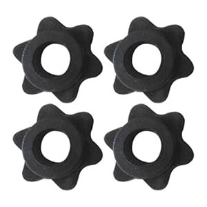 Enzyluxe 4Pcs Barbell Clips, Anti Slip Dumbbell Clip, Hex Nut Clip, Barbell Collars Dumbbell Screw Ends, Spin-Lock Collars Screw Clamps For Dumbbell Weight Lifting Fitness Training