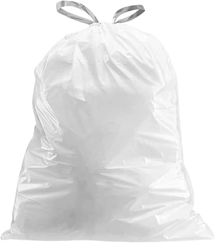 Miniatura 3 de Plasticplace Bolsas de basura de ajuste personalizado, compatibles con simplehuman Code Y (100 unidades) forros de basura con cordón blanco de 30.4