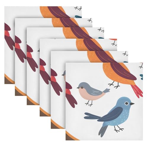 Servilletas de Tela Multicolor 20 x 20 pulg Pack de 6 miniatura 2