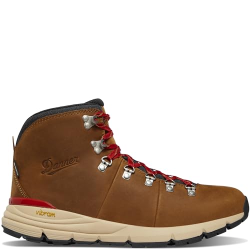 Image of Danner Mountain 600 Leaf Gore-Tex Hiking Boots for Men - Ortholite Tripe Density Footbed - Waterproof Quick Dry Barrier - Vibram SPE Midsole - Full Grain Leather Upper - Traction Outsole
