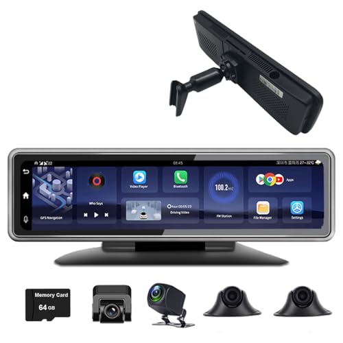 Amazon.co.jp: Android 8.1車用Mirrorドライブレコーダー、4 CHカメラ