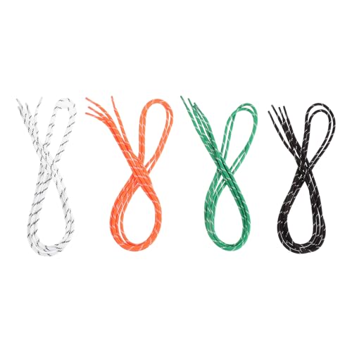 iplusmile Cordones Redondos para Deportivas, 4 Pares de Colores Variados, Cordones Duraderos para Mujer y, Diseñados para Uso en Colegio, Deportes y Patinaje