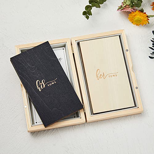 Aw Bridal Rustic Wedding Vow Books For Wedding Decorations, 6.1'' X 3.3'' Ivory His And Her Vows Book Journal Notebook| Bride And Groom Gifts, Marriage Wedding Engagement Gifts For Couples Unique 2023 #TOP3