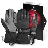 Reusch beheizbare Handschuhe für Erwachsene | besonders warm & wasserdicht | atmungsaktiv | wiederaufladbar & touchscreenfähig | beheizte Skihandschuhe | Advanced Heat R-TEX XT