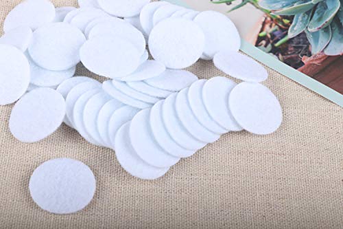 Image of YYCRAFT White Soft Thick Wool Felt Circles for Craft Project (2mm Thick,200pcs 1 Inch)