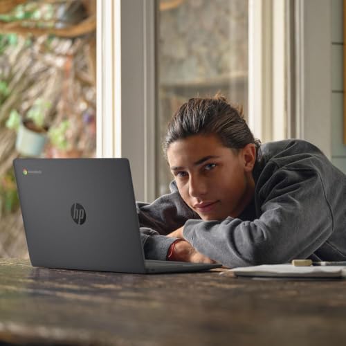 Image of HP Chromebook 14 Laptop (14 inch HD, Intel 4-Core N100, 4GB RAM, 64GB eMMC) for Home, Students & Everyday Use, Fast Charge, 12-Hr Battery Life, Webcam, Wi-Fi 6, Chrome OS (Renewed)