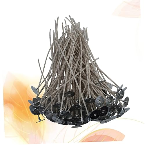 Mechas para velas pre-enceradas con base HOMSFOU 100 piezas miniatura 4