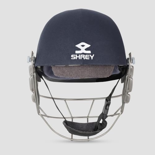 Image of SHREY Pro Guard Stainless Steel 2.0 Batting Cricket Helmet for Men's (Navy, S)