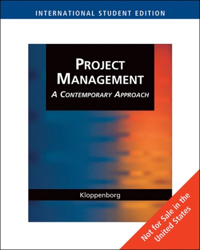 WITH CD-Rom AND Ms Project 2007 (Project Management: A Contemporary Approach)