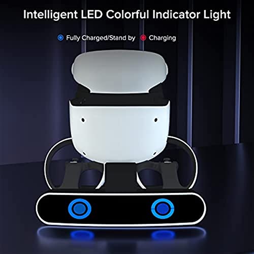 Base de carregamento do controlador PlayStation 5 VR2, estação de carregamento com adaptador tipo C,