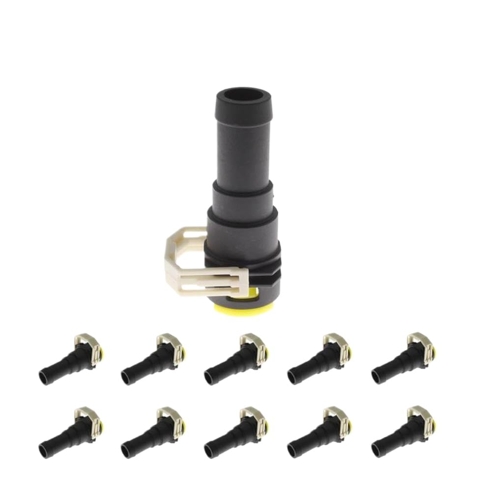 Jypudpewh 10Pcs Cooling Water Hose Connector 1/2 2 5 10X D651-61-240 Compatible With 3 2004-2012 Bk Bl Compatible With 6 2008-2012 Gh Compatible With 5 Cr 2 De(10Pcs)