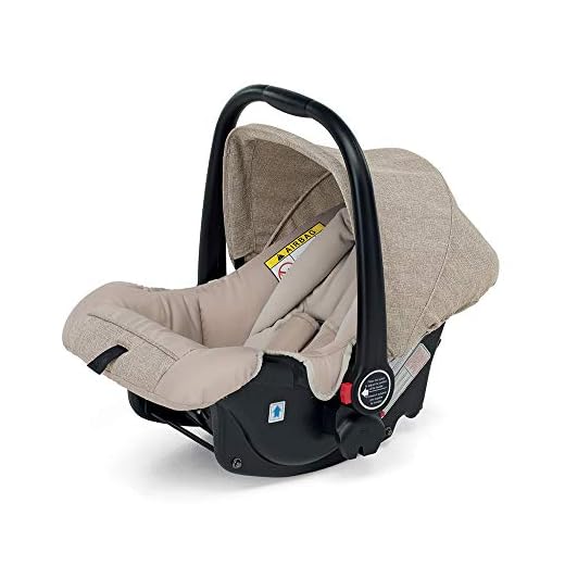 Foppapedretti, Onboard, Silla para coche, grupo 0+ (0-13 kg), para niños desde el nacimiento hasta los 13 kg, Sand