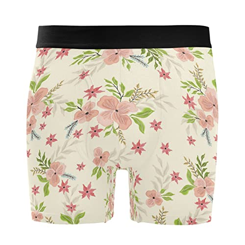 Calzoncillos ultrasuaves Vnurnrn bóxer elástico para hombre con estampado de margaritas