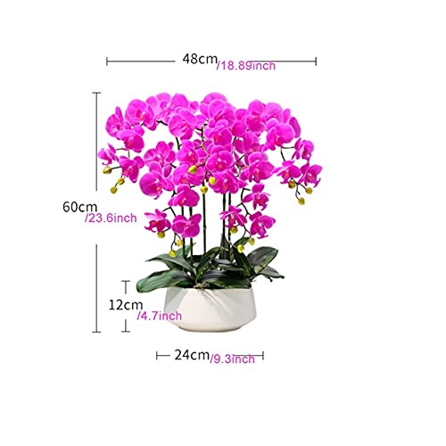 Orquídea artificial para salones oscuros que marchitan plantas naturales 7