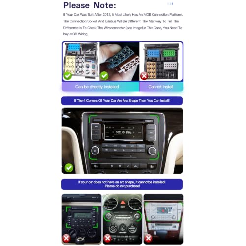 Autoradio Android 15 multifonction avec commande vocale et caméra de recul pour VW Multivan T5