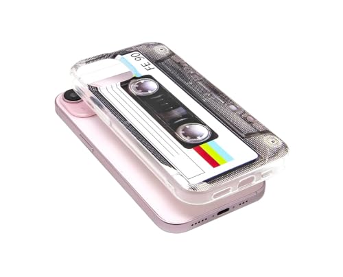 FAteamll Case for iPhone 15 Matte Finish Heavy Duty Soft Back Cover with Reinforced Corners TPU Soft Bumper Retro Cassette Tape Case Compatible with iPhone 15 by FAteamll - Used condition - Image 6
