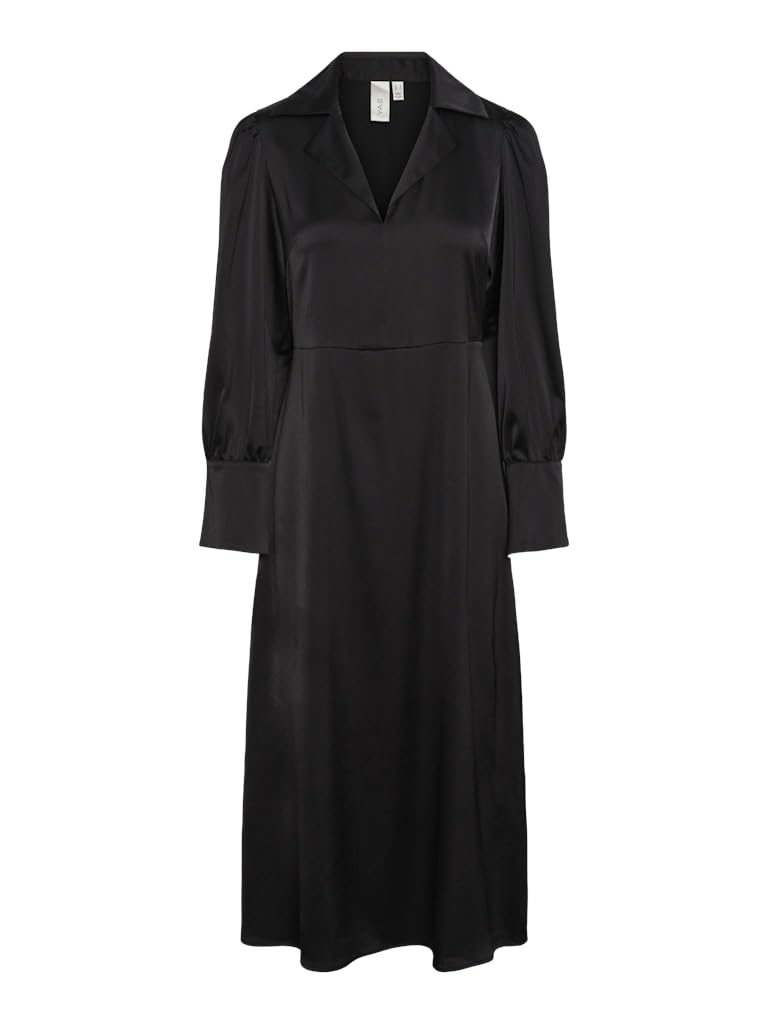 Y.A.S YASPELLA LS Long Dress S. NOOS, Black, S