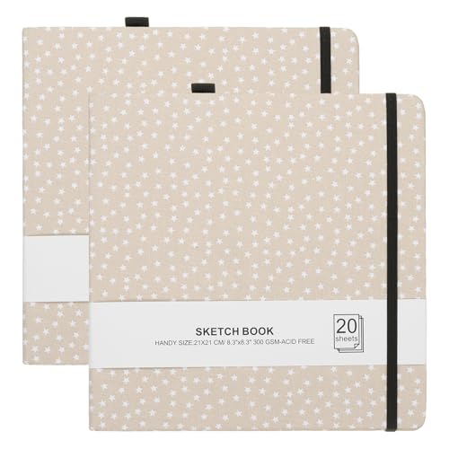 Papier Sans Acide Aquarelle 300GSM PATIKIL Carnet Rigide Bloc Artistique Haute Densité