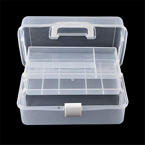 CHSEEO Plastic Craft Storage Box Stackable Compartment Slot Diamond Jewelry Bead Embroidery Painting Accessories Nail Accessory Organizer Storage Container for DIY Art Craft #2