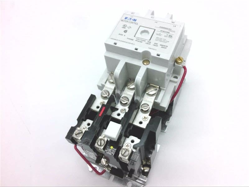 CUTLER HAMMER A200M2CAC (PRICE/EA) MOTOR STARTER, 120V COIL, 3P; MOTOR STARTER TYPE:NON-REVERSING STARTER; POWER RATING:25HP; NO. OF PHASES:SINGLE PHASE, NEMA 00, THREE PHASE; NO. OF POLES:3 POLE; CUR