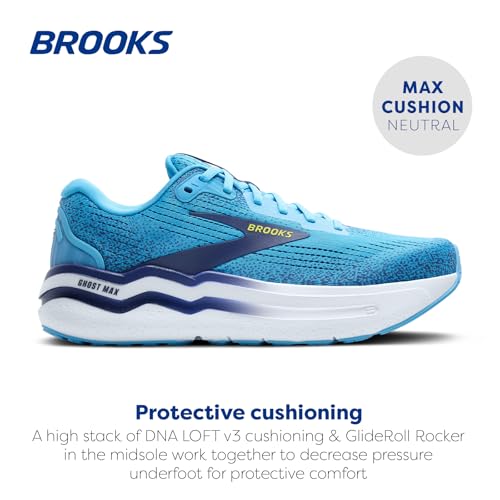 Image of Brooks Men's Ghost Max Suede /Leather Neutral Running & Walking Shoe