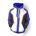 Rulercosplay Overwatch Fashion Hoodie Soldier 76 Blue Hoodie Cosplay Costume (S)