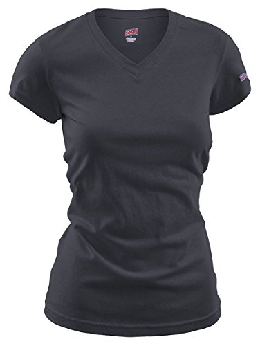 Soffe Women's Junior V-Neck Tissue Tee
