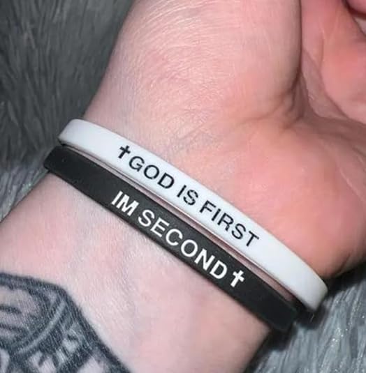 GOD IS FIRST I AM SECOND Bracelet, Inspirational Bible Verse Bracelets for Man Women, Inspirational Bible Verse Gifts for Yourself or Mother or Father2