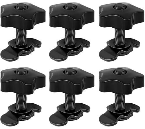 Accesorios L Track perno roscado con perilla para rieles logísticos y furgonetas