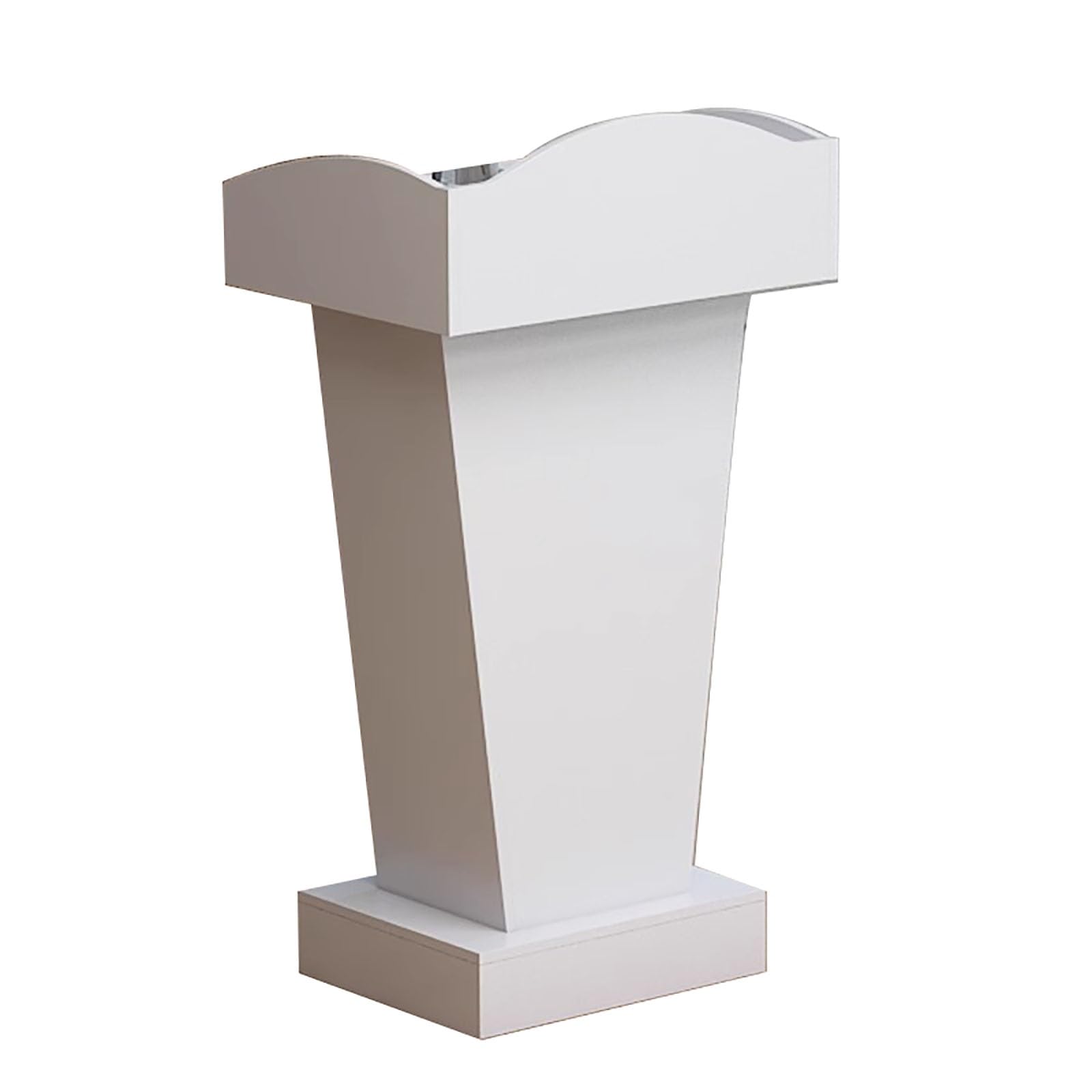 Atrile de Madera con Espacio de Almacenamiento, Atril de pie para Iglesias, aulas y oficinas, púlpito Gris para discursos y presentaciones públicas.