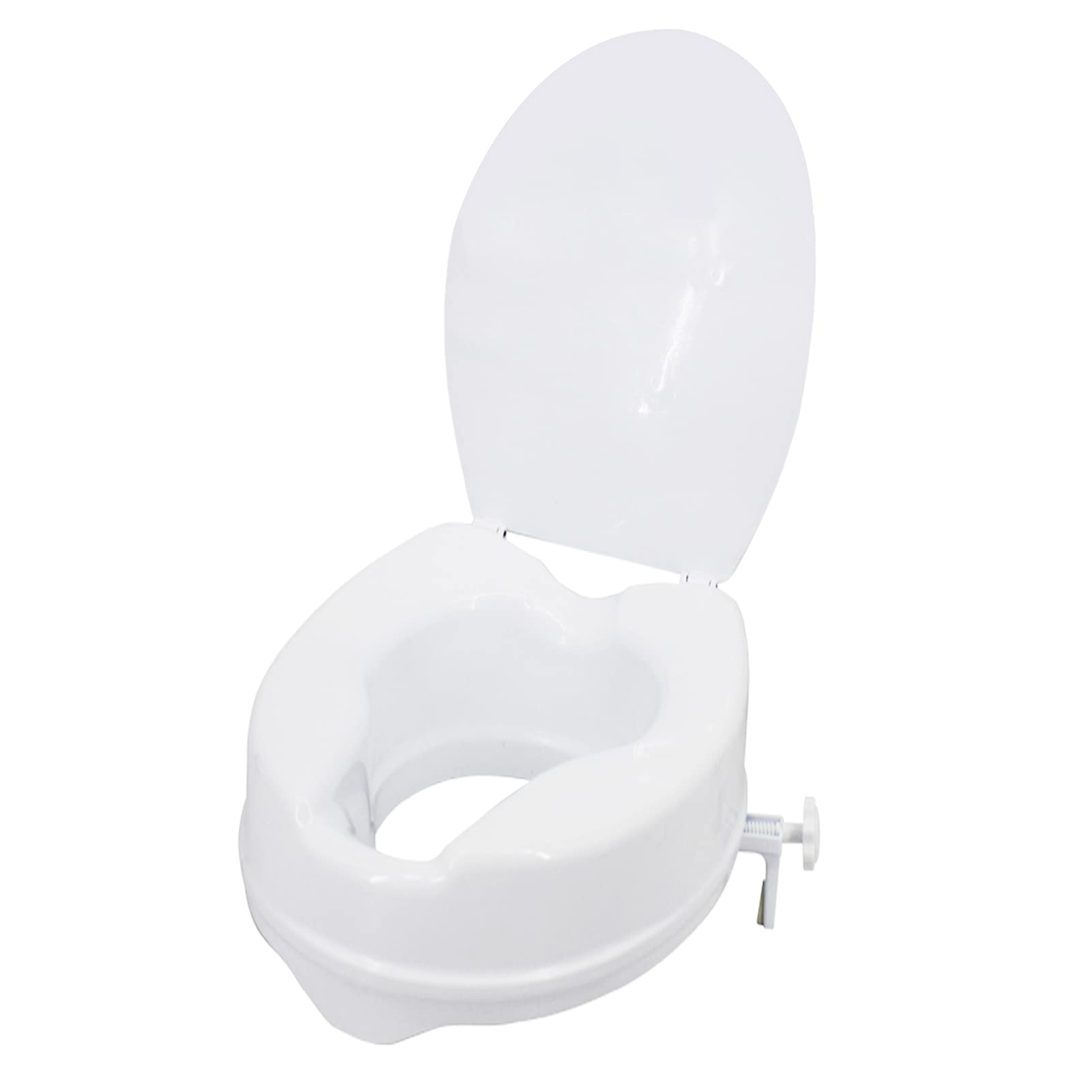 Buy Raised Toilet Seat with Lid 300 Lbs Heavy Duty Elevated Toilet Seat