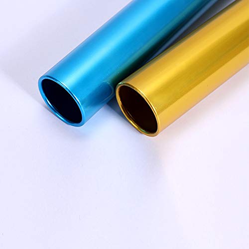 RAYNAG 3 Pack Aluminum Relay Baton Track Race Sticks Aluminum Field Practice Batons Durable Competition Batons for Student Relay Events Outdoor Race Tools - Thumbnail 4