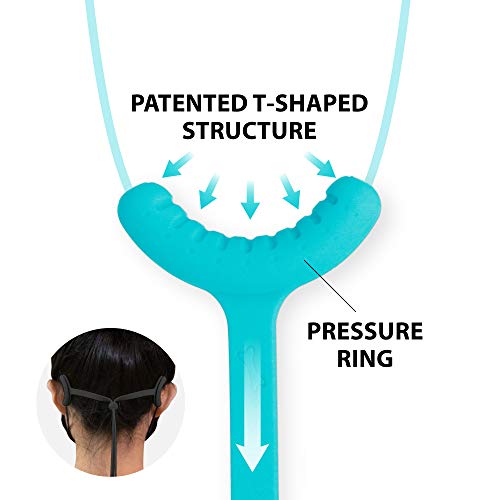 Image of BONE Lanyard Mask Tie (3 Packs), Face Mask Holder, Adjustable & Skin-Friendly Silicone Extender Strap, Ear Savers for Kids & Adults (Pink - Blue - Green)