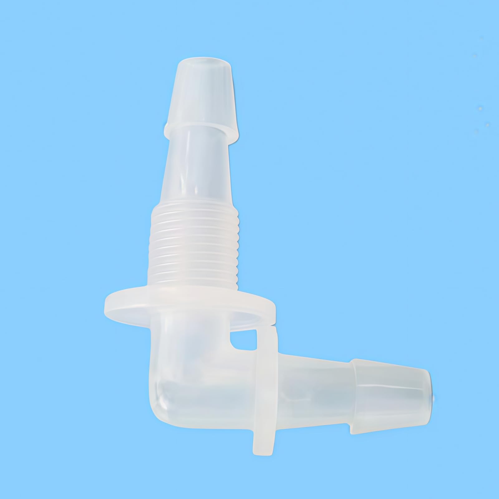 Accesorios de mamparo de 5,6 mm, conector de manguera de plástico reutilizable con tuerca roscada macho de 1/8 G para laboratorios, diseño igual, ideal para transferencia de fluidos