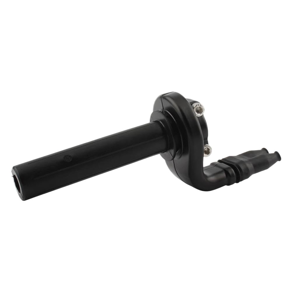 Dzugpbvhv Black Motorcycle Dual Line Throttle Grip Handle Grips 22Mm 28Mm Compatible With Motocross Pit Bike Scooter Moped(Black)