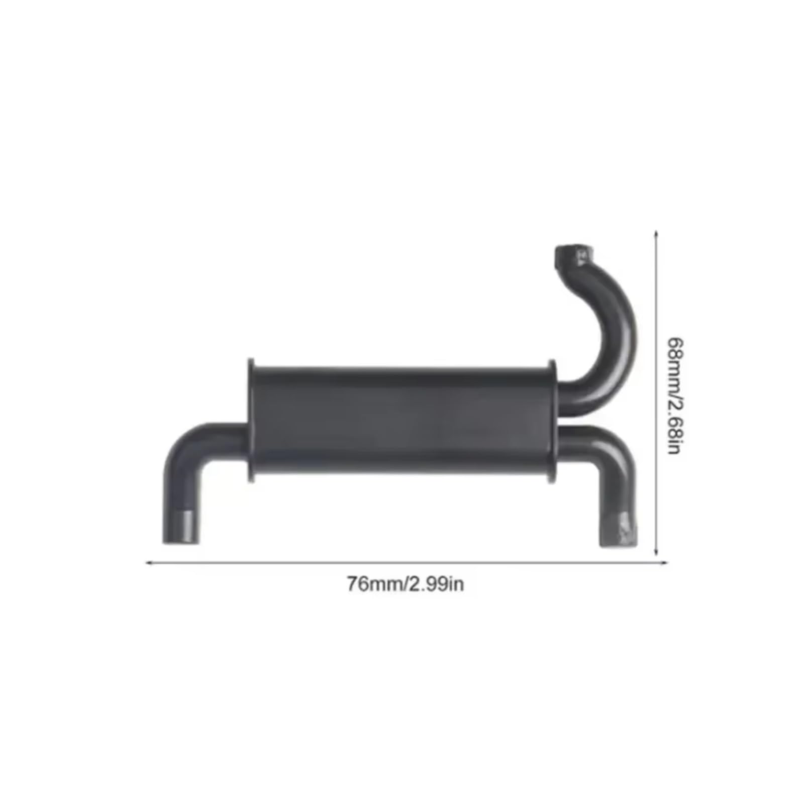 RC Car Accessories for TRX4 for Axial for SCX10 90046 RC 4WD D90 1/10 1:10 ROC Metal EXhause Exhaust Pipe RC Car Decoration Parts Parts Upgrade