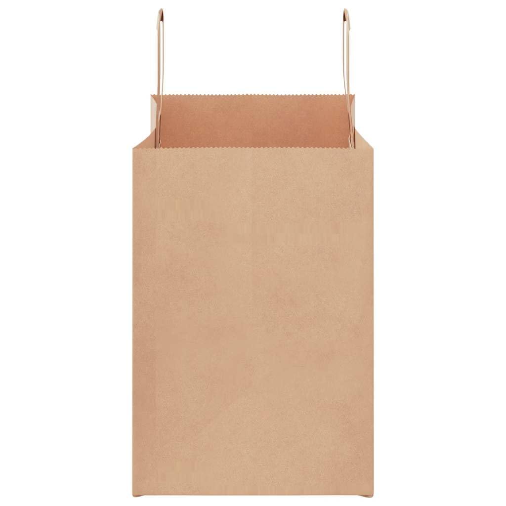 vidaXL Bolsas de Papel con Asas 250 uds marrón 32x17x25 cm, Bolsa de Papel, Bolsa de Papel para Regalo, Bolsa de Regalo de Papel