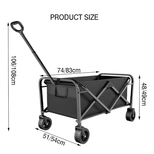 Carro plegable resistente, carrito utilitario ligero 3