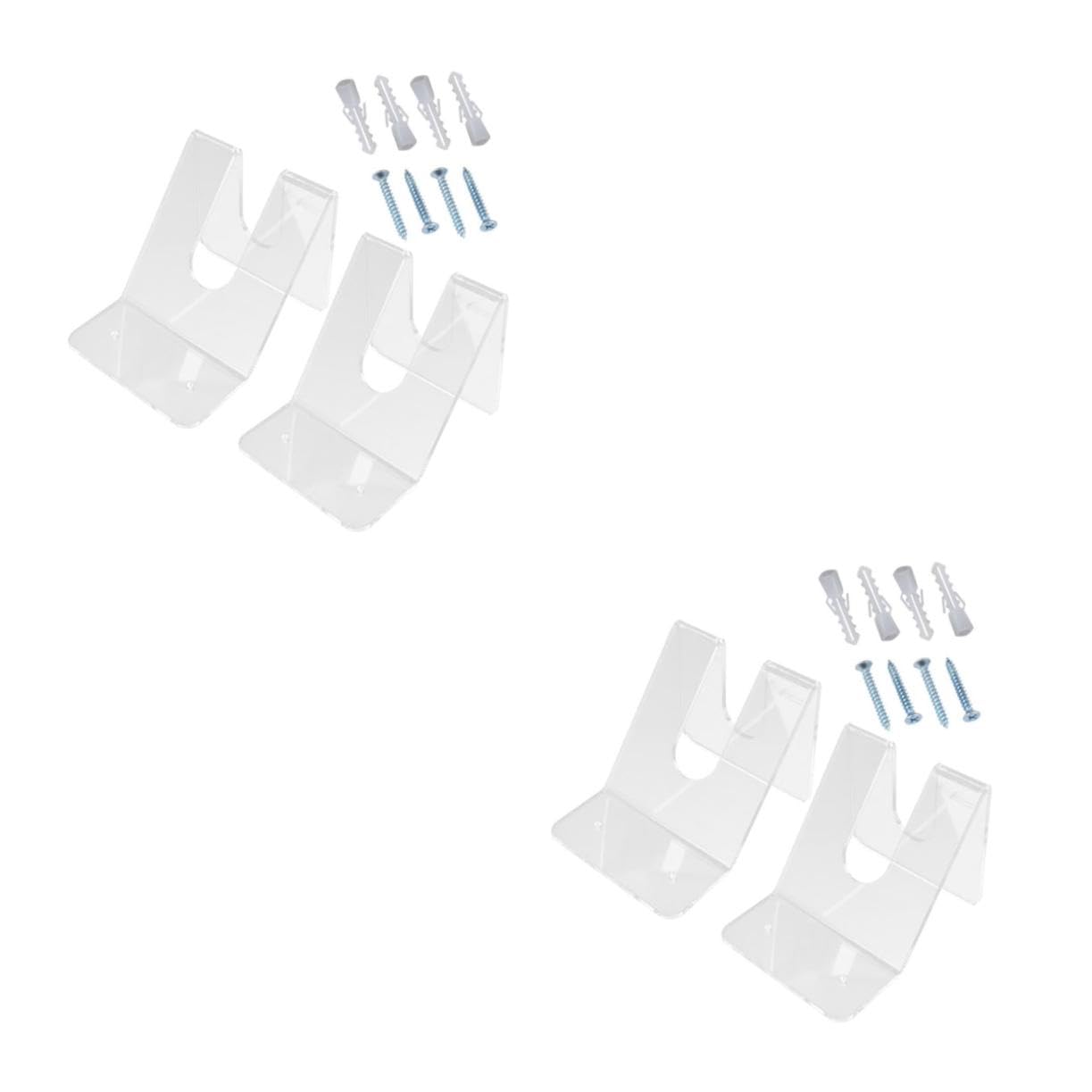 GALPADA 2sets Canoe Paddle Holder Kayak Storage Rack for Paddle Board Accessories Acrylic Material 2pcs*2