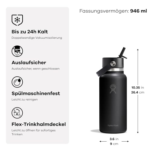 Hydro Flask – Wide Flex Straw Cap 946 ml (32 oz) Bottle, Popstar Pink – Ansicht 3