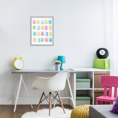 Pastel Candy Bears Stupell tableau gris pour chambre bébé