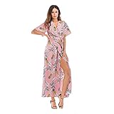 Vestir de Manga Corta con Cuello en V de Las Mujeres de la G