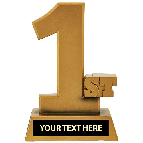 1st Place Trophy, 1st Place Trophies, First Place Trophy, First Place Trophies, First Place Award, First Place Awards with Customized Text